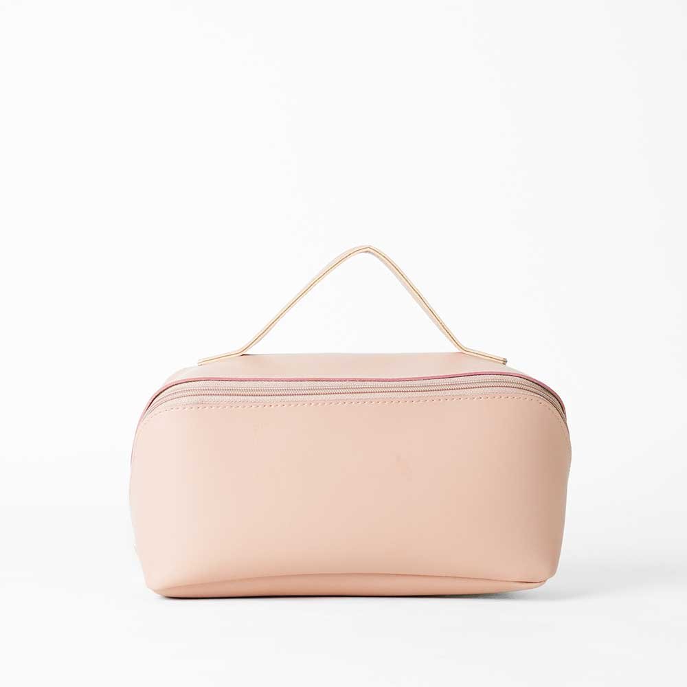 Large Capacity Travel Cosmetic Bag Peach - Image 2