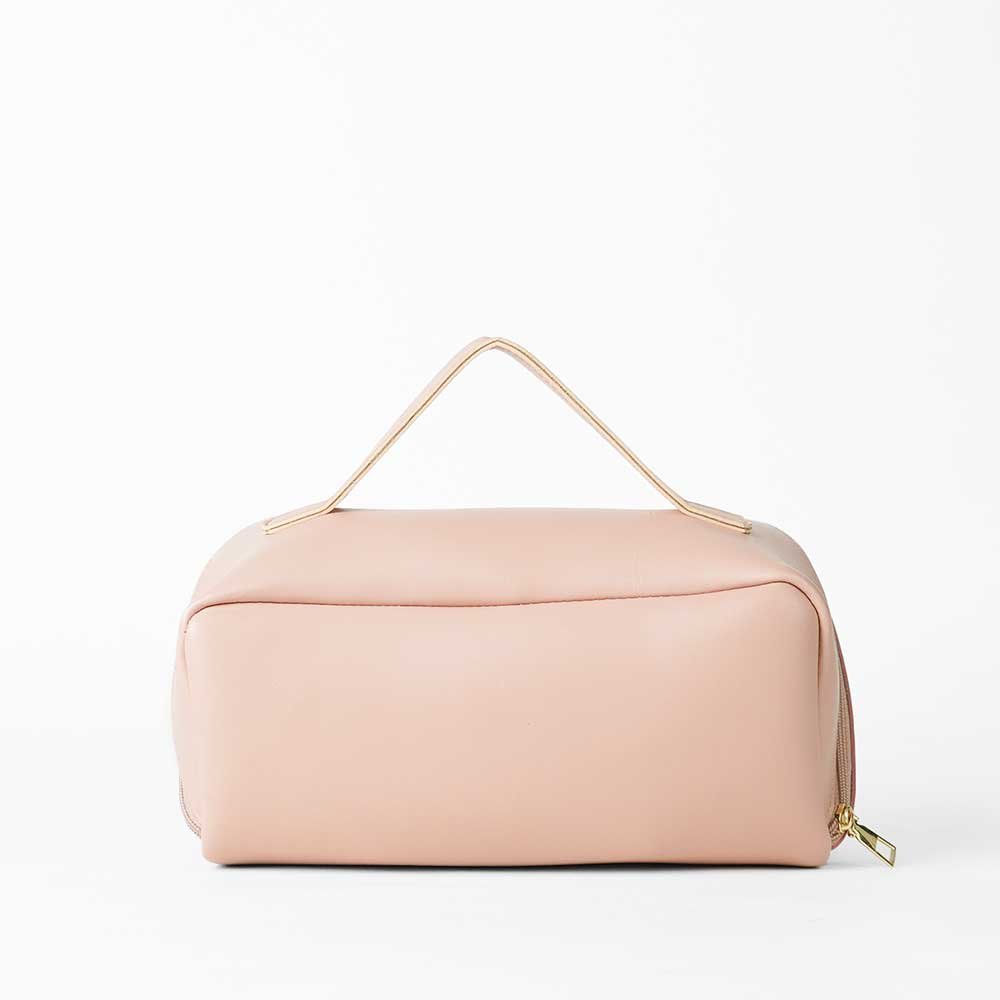 Large Capacity Travel Cosmetic Bag Peach - Image 3